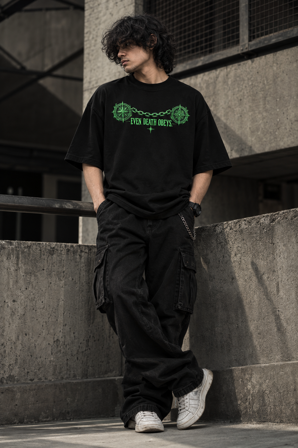 RADMARX Death Obeys Black Premium Oversized T-Shirt – Half Sleeve