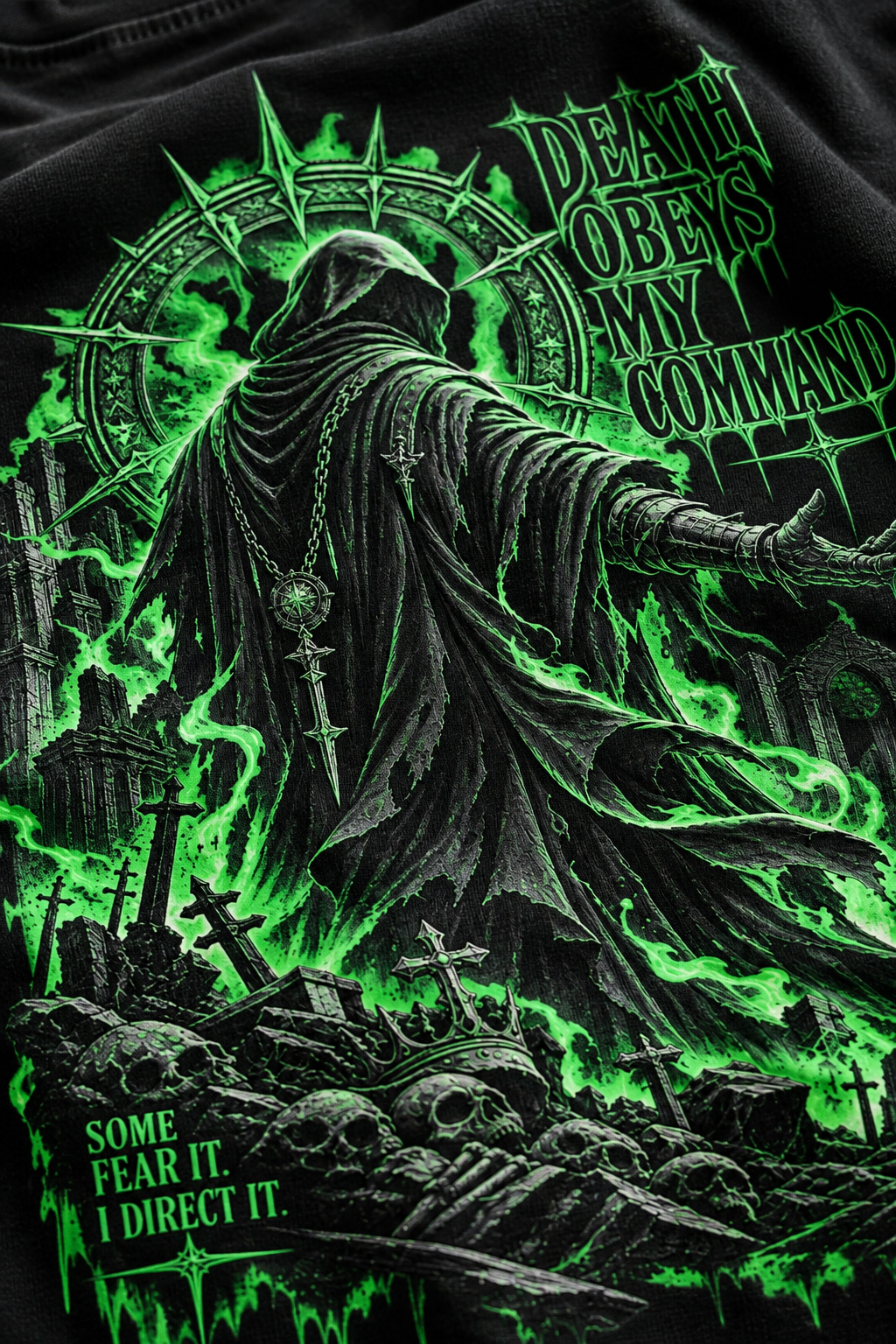 RADMARX Death Obeys Black Premium Oversized T-Shirt – Half Sleeve