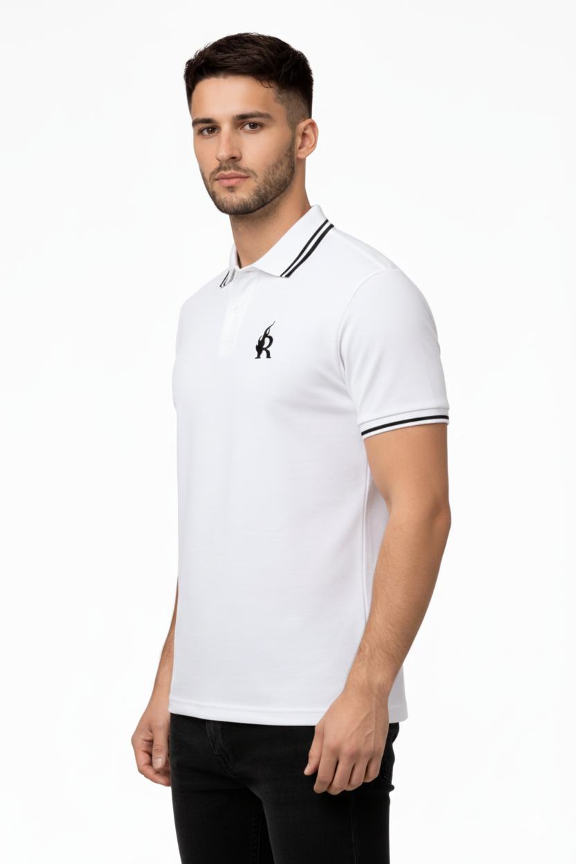 RADMARX Artic White Premium Polo T-Shirt – Half Sleeve