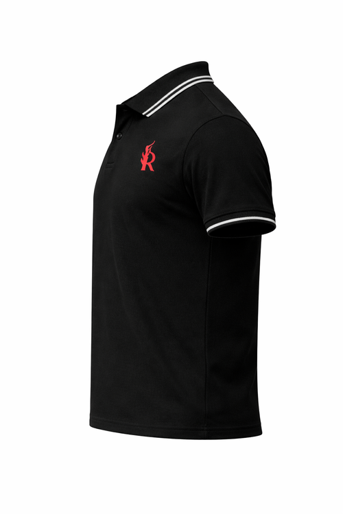 RADMARX Midnight Black Premium Polo T-Shirt – Half Sleeve