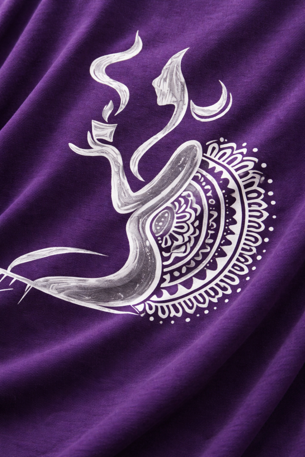 RADMARX Women Shakti Aura Mystic Purple Oversized T-Shirt – Half Sleeve