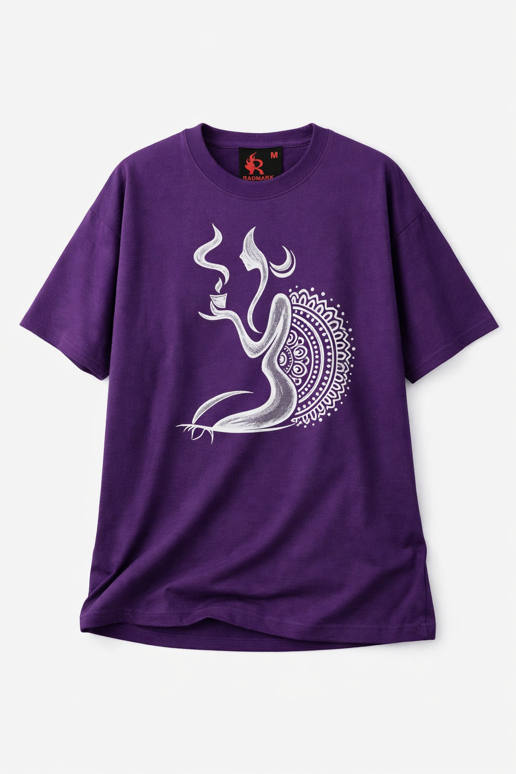 RADMARX Women Shakti Aura Mystic Purple Oversized T-Shirt – Half Sleeve