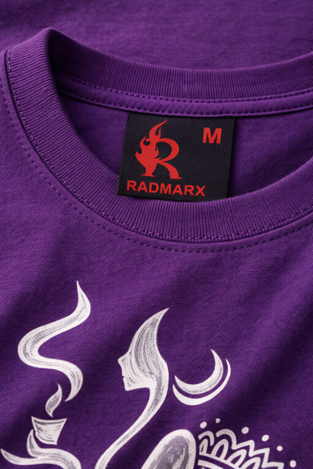 RADMARX Women Shakti Aura Mystic Purple Oversized T-Shirt – Half Sleeve