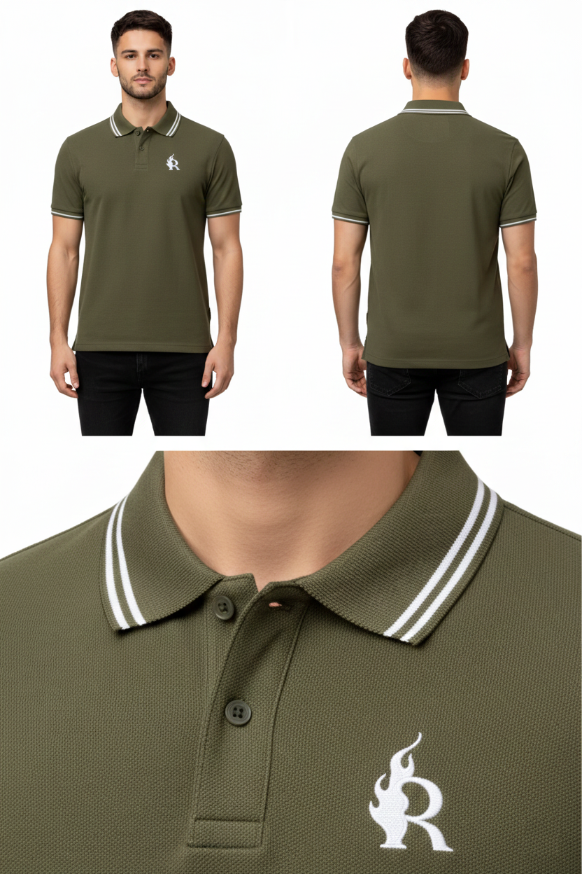 RADMARX Forest Olive Premium Polo T-Shirt – Half Sleeve