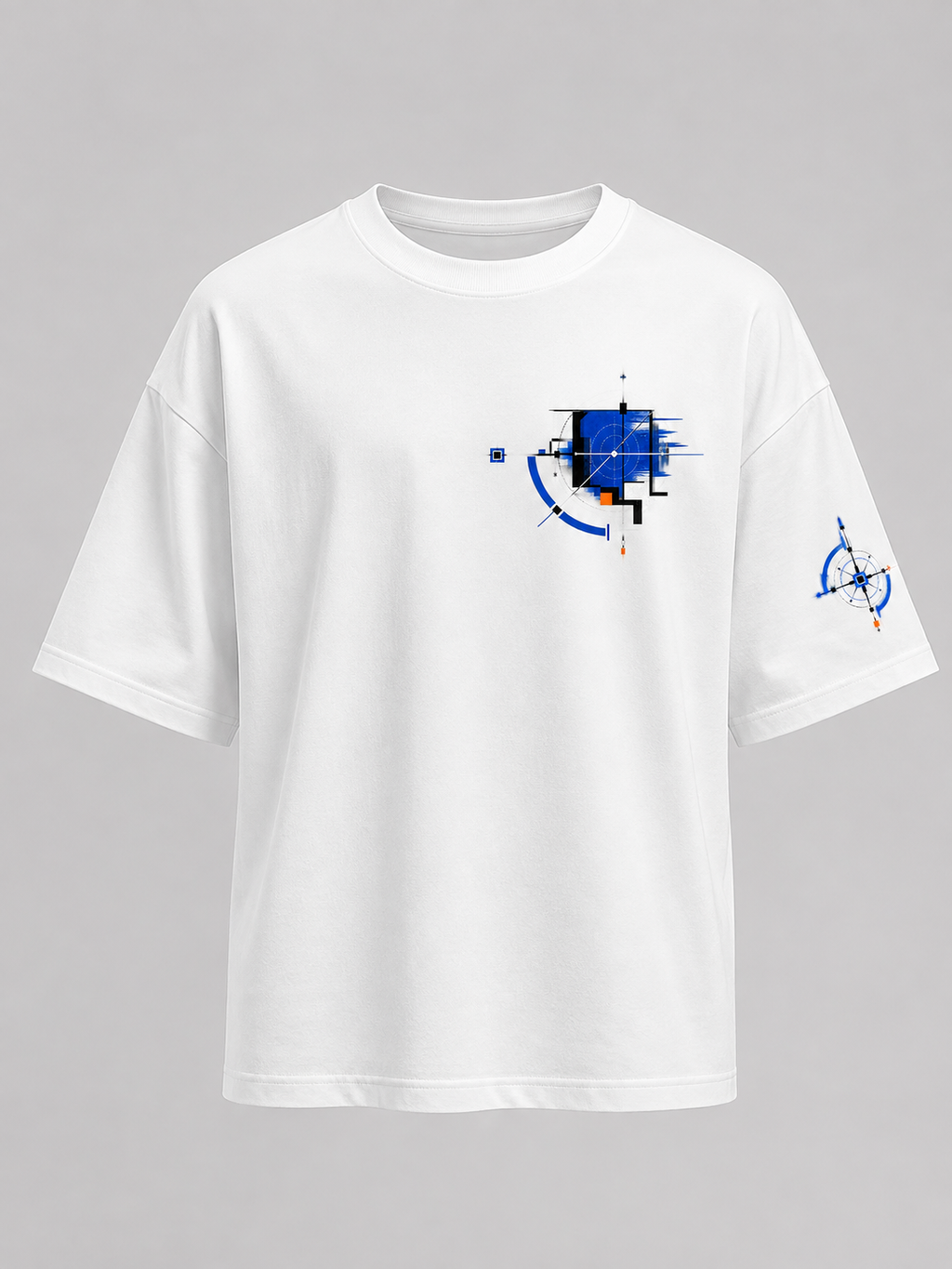 RADMARX Money Follows White Premium Oversized T-Shirt – Half Sleeve