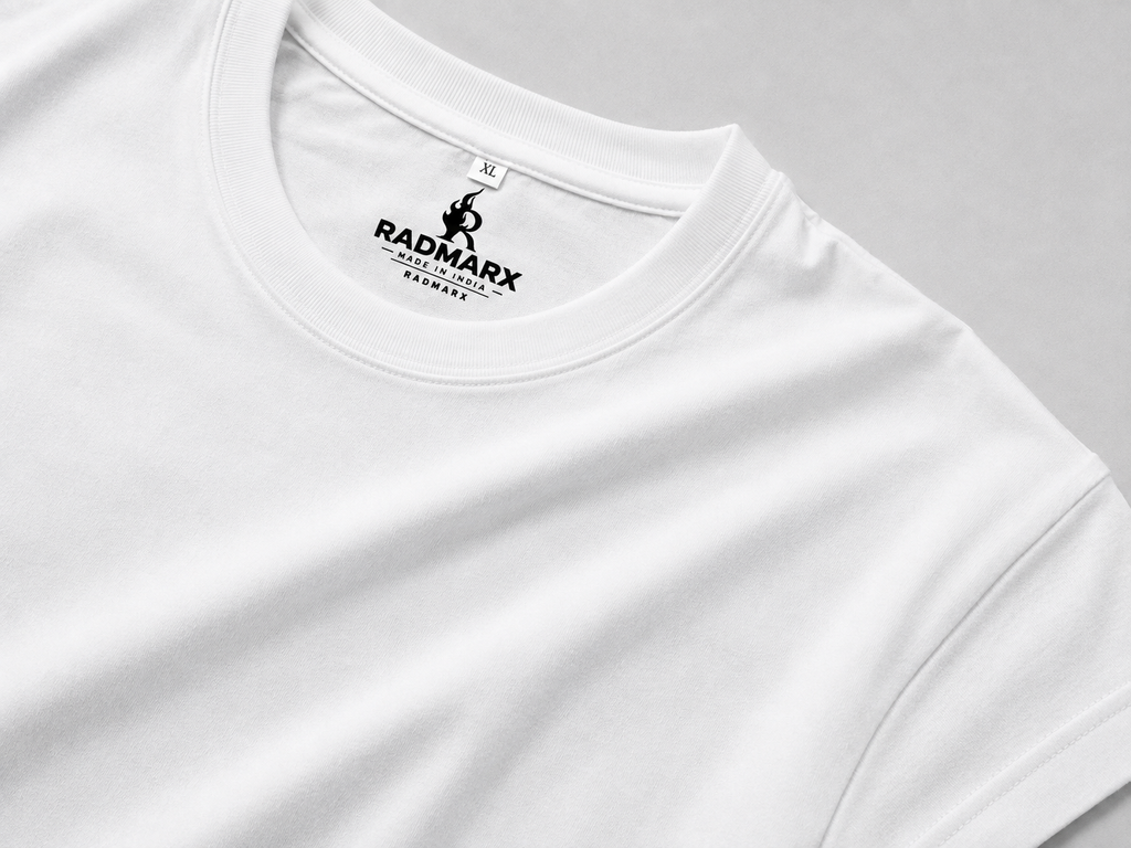 RADMARX Money Follows White Premium Oversized T-Shirt – Half Sleeve
